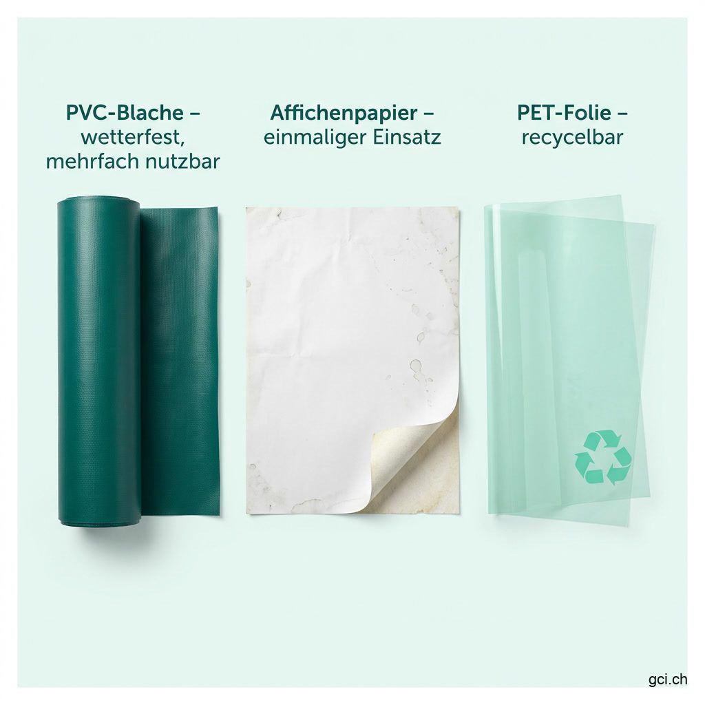 Plakate drucken: PVC, Papier oder nachhaltiger?